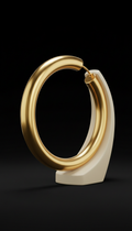 Oversized Gold Plated Hoop Earrings